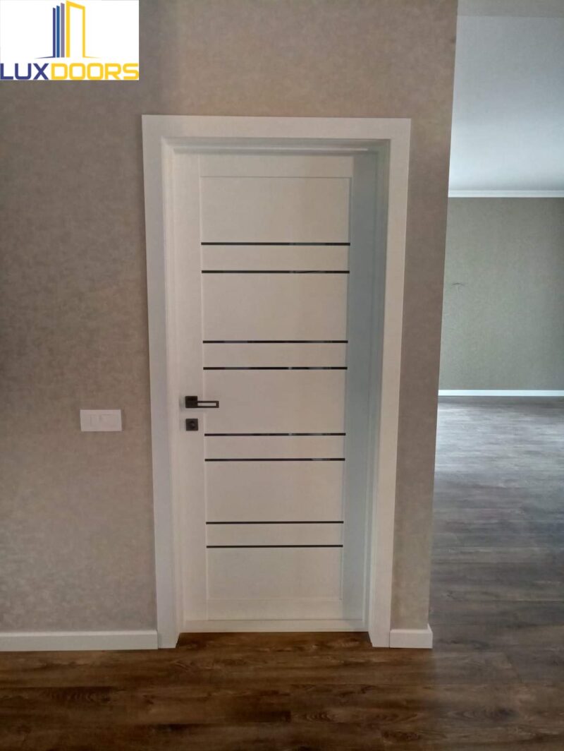 Межкомнатные двери Luxdoors DUBLIN с черным стеклом — изображение 7