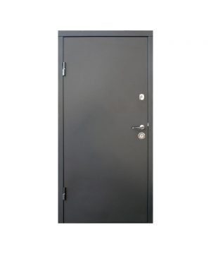 Входные двери форт Стандарт Метал/МДФ  Горизонталь 860 Пр графит 9975 /дуб вулканический