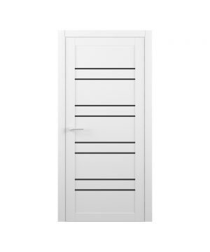 Межкомнатные двери Luxdoors DUBLIN с черным стеклом