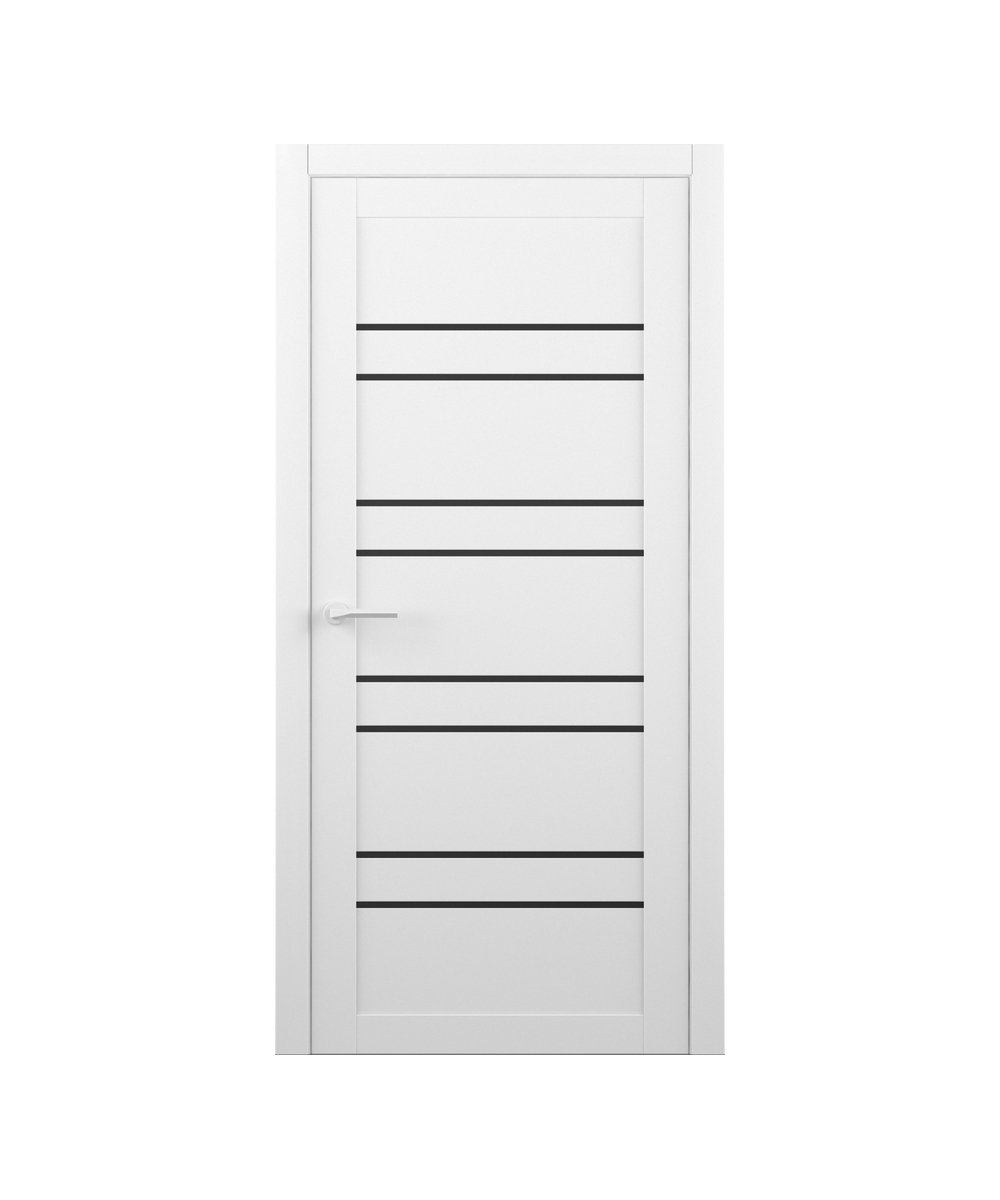 Межкомнатные двери Luxdoors DUBLIN с черным стеклом Межкомнатные двери Luxdoors DUBLIN с черным стеклом