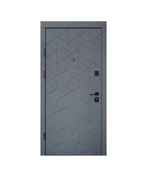 Входные двери Qdoors  Ультра Фрост- 950 Пр грифель структура софт белое дерево