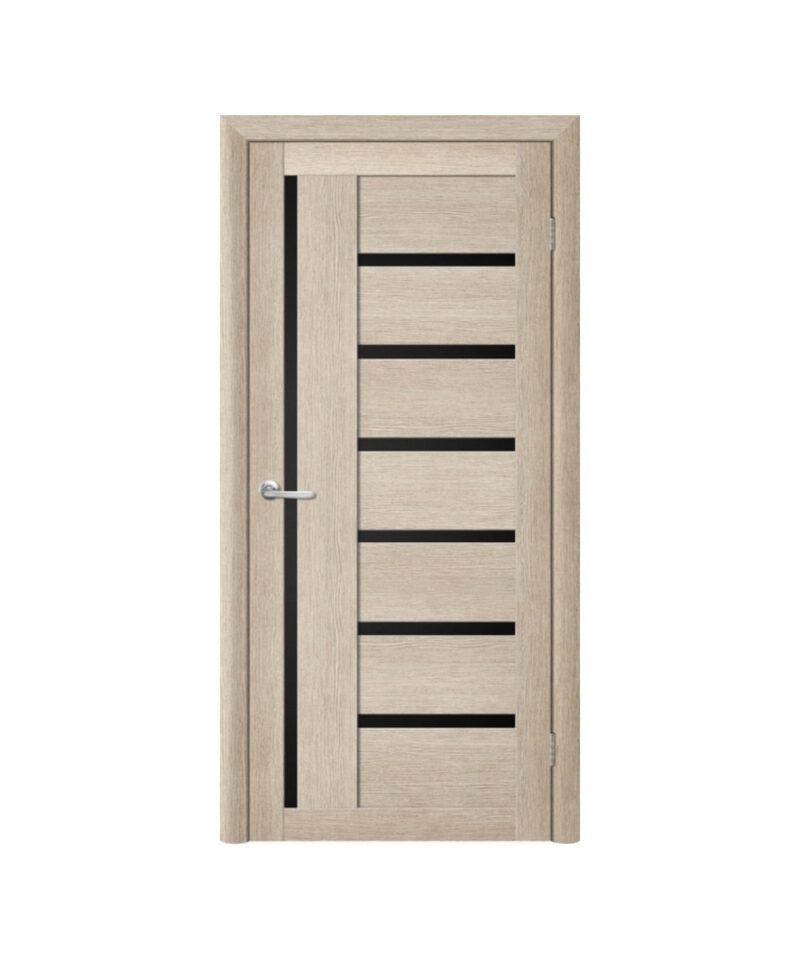 Межкомнатные двери Luxdoors Bianca с черным стеклом — изображение 5