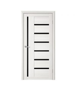 Межкомнатные двери Luxdoors Bianca с черным стеклом