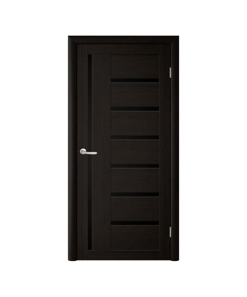 Межкомнатные двери Luxdoors Bianca с черным стеклом — изображение 3