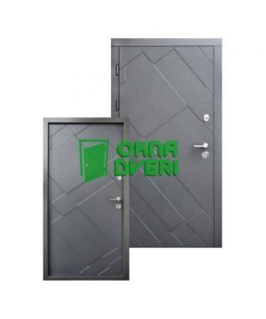 Входные двери Форт Стандарт Плюс Графит 860 Л Улица графит