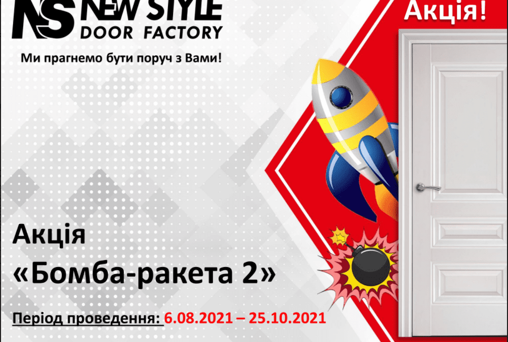 Акция на межкомнатные двери Новый Стиль в Николаеве