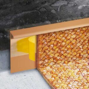 Плинтус пластиковый для ковролина ребристый W-PC-LDO DWO (53x13,2x2500) // 1уп = 50м.п.