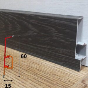 Плинтус-короб Q 60, L-2,5 м.п.