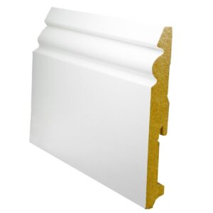Плинтус PAINT-ON MDF FU150L белый 150x15x2400, арт.532915
