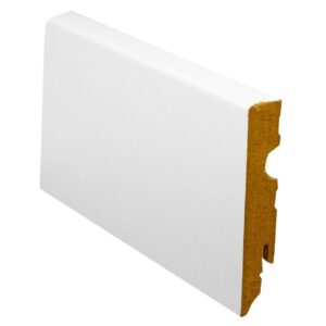Плинтус PAINT-ON MDF FU84L белый 80x15x2400, арт. 532095