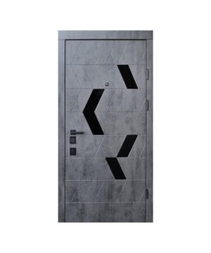 Входные двери Qdoors Авангард Конверс-М АК 850 Л амаретто/грей софт