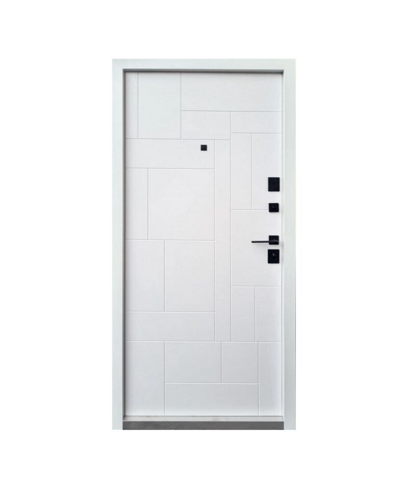 Входные двери Qdoors Ультра Прайм-М - 850 Л мрамор темный / белая эмаль (выводим из складской программы)