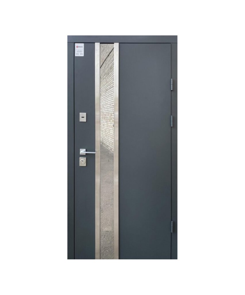 dveri vkhidni qdoors street vulicya metal mdf grafit pisok farba temne derevo profnastil glad vinorit bilij