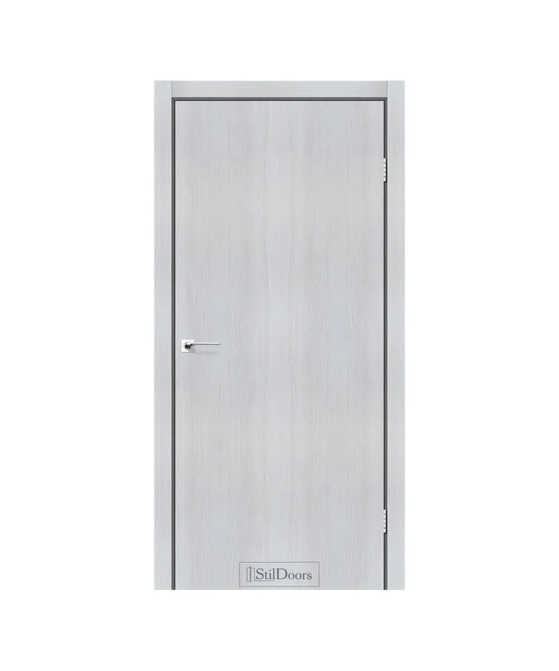 Межкомнатные двери StillDoors модель LOFT алюминиевый торец / черный торец